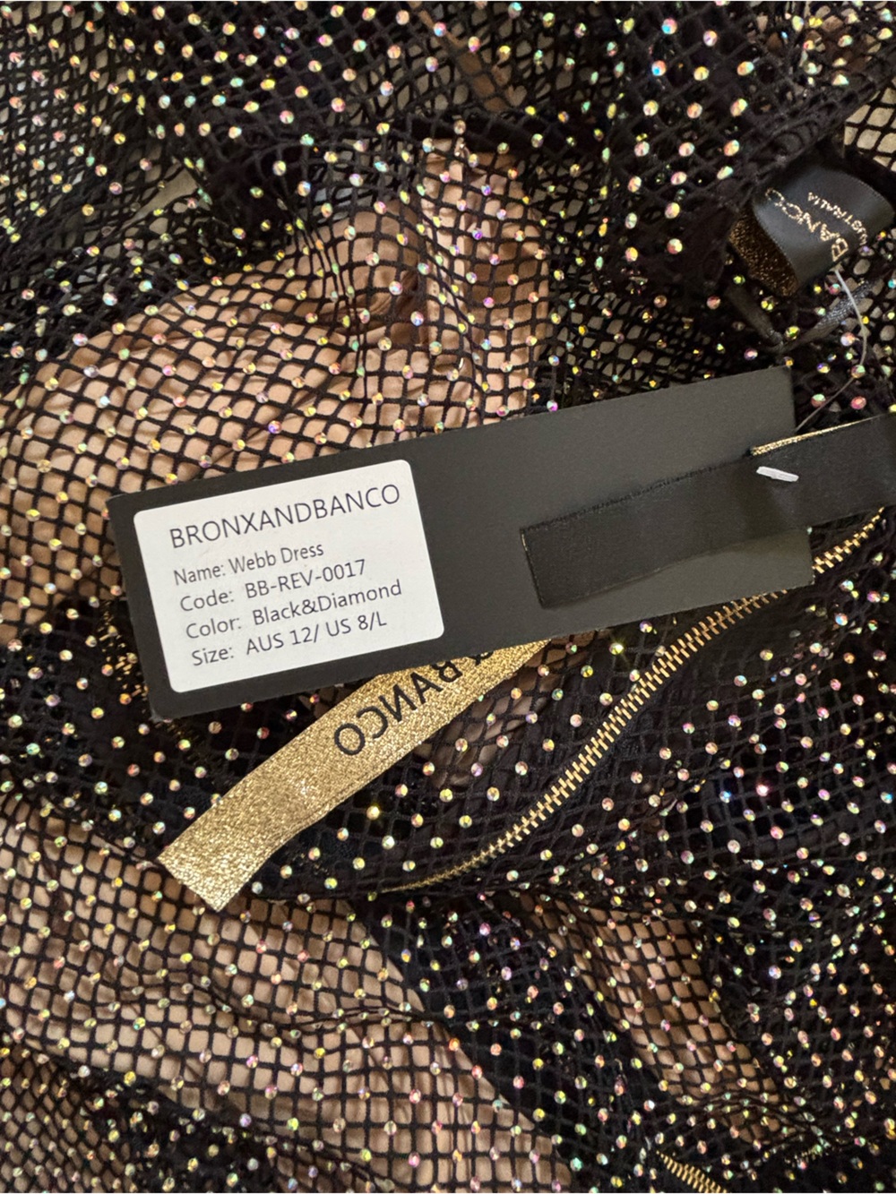 Bronx and Banco Webb Crystal Mesh Dress - Picture 4 of 4
